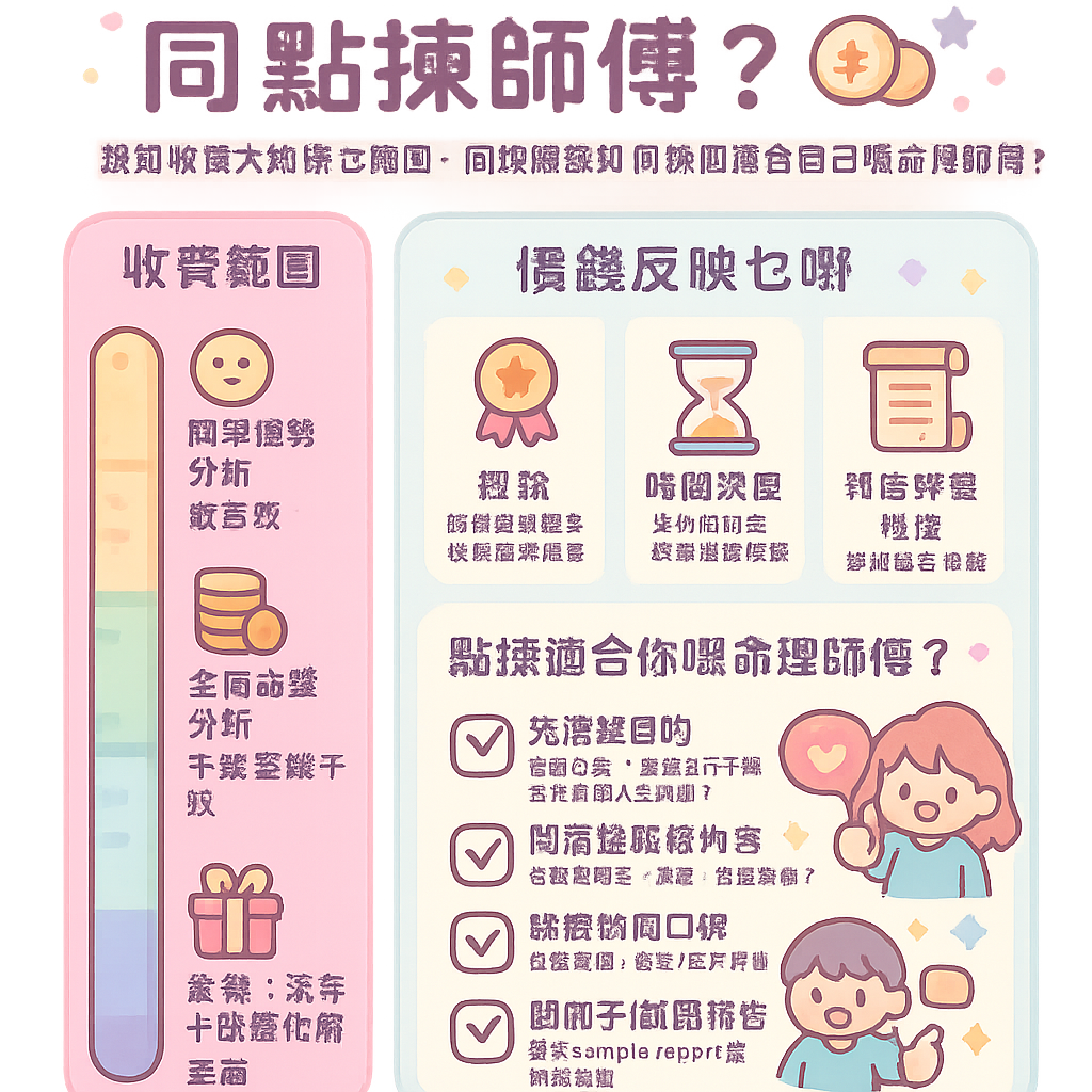 算命收費及揀師傅攻略